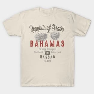 Nassau Bahamas Pirate Vintage T-Shirt